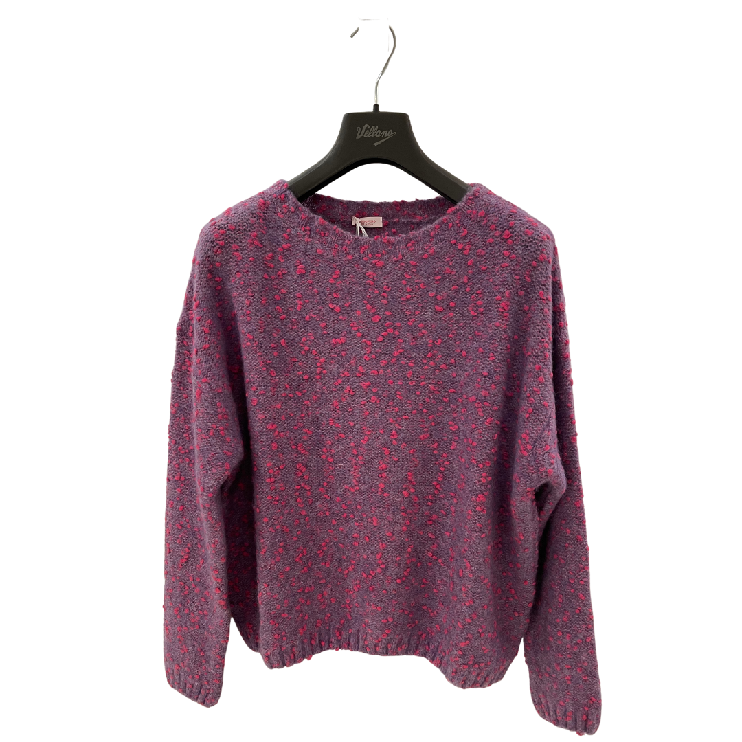 MAGLIONE LILLA E FUCSIA