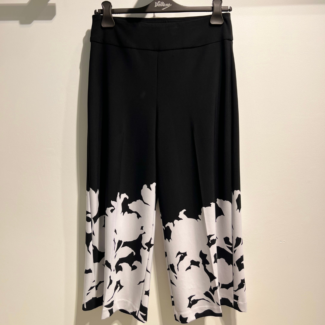 PANTALONE NERO E BIANCO FANTASIA